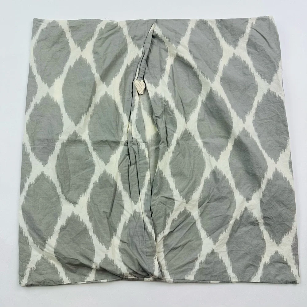 West Elm Gray Ikat Pillow Shams Size 26 x 26